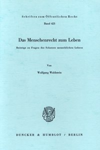 Das Menschenrecht Zum Leben