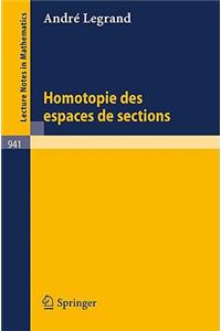 Homotopie des Espaces de Sections