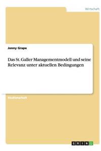 Das St. Galler Managementmodell und seine Relevanz unter aktuellen Bedingungen