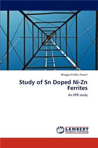 Study of Sn Doped Ni-Zn Ferrites