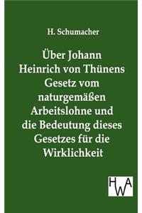 Über Johann Heinrich von Thünens Gesetz vom naturgemäßen Arbeitslohne und die Bedeutung dieses Gesetzes für die Wirklichkeit