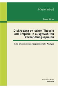 Diskrepanz zwischen Theorie und Empirie in ausgewählten Verhandlungsspielen