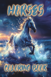 Horses Coloring Book for Girls