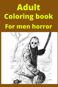 Adult Coloring book For men horror