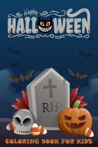 Happy Halloween coloring book for kids