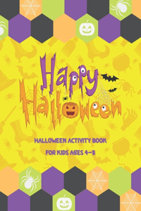 Halloween Activity Book for Kids Ages 4-8