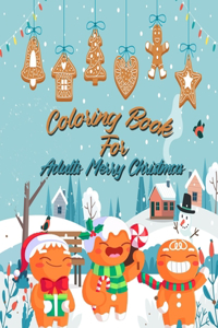 Coloring Book for Adults Merry Christmas