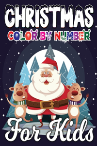 Christmas Color By Number For Kids