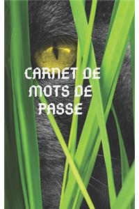 Carnet de mots de passe chat