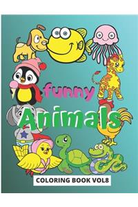 Funny Animals Coloring Book