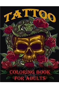 Tattoo Coloring Book For Adults