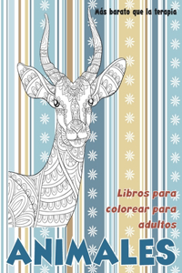 Libros para colorear para adultos - Más barato que la terapia - Animales