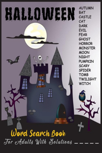 HALLOWEEN Word Search Book For Adults With Solutions