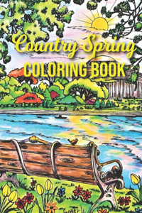 Country Spring Coloring Book