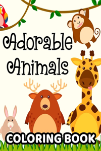 Adorable Animals Coloring Book