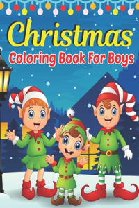 Christmas Coloring Book For Boys