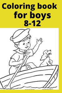 Coloring book for boys 8-12