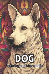 Dog coloring book for adults