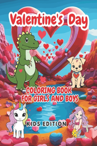 Valentine's Day Coloring Book for Girls and Boys