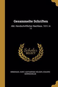 Gesammelte Schriften