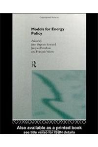 Models for Energy Policy