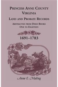 Princess Anne County, Virginia, Land and Probate Records