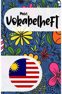 Mein Vokabelheft zum Malaiisch lernen