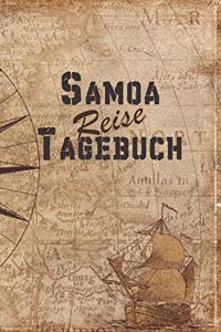 Samoa Reise Tagebuch: 6x9 Reise Journal I Notizbuch mit Checklisten zum Ausfüllen I Perfektes Geschenk für den Trip nach Samoa für jeden Reisenden