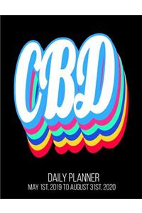 CBD Daily Planner May 1st, 2019 to August 31st, 2020