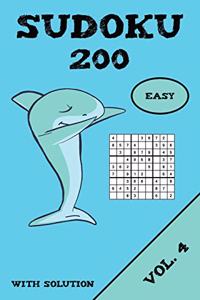 Sudoku 200 Easy With Solution Vol. 4