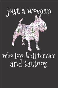 Bull Terrier Dog Tattoo Notebook Journal