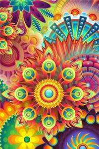 Psychedelic notebooks - achieve your goals, perfect 120 lined pages #3