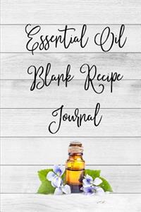 Essential Oil Blank Recipe Journal