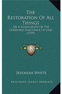 The Restoration of All Things