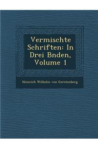 Vermischte Schriften