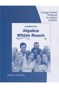 Student Workbook for Larson's Elementary Algebra: Algebra within Reach, 6th