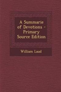 A Summarie of Devotions
