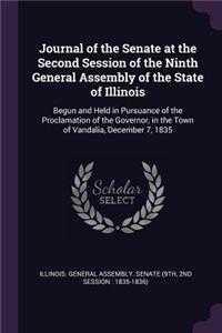 Journal of the Senate at the Second Session of the Ninth General Assembly of the State of Illinois