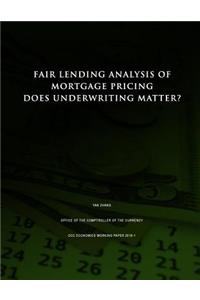 Fair Lending Analysis of Mortgage Pricing