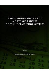 Fair Lending Analysis of Mortgage Pricing