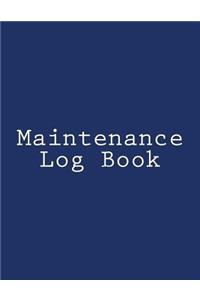 Maintenance Log Book