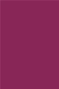 Journal Dark Raspberry Color Simple Plain Raspberry