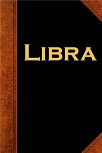 Libra Zodiac Horoscope Vintage Journal
