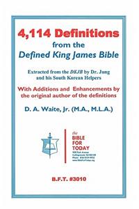 4,114 Definitions from the Defined King James Bible