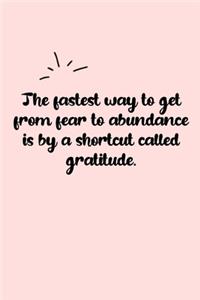The fastest way to get from fear to abundance is by a shortcut called gratitude. Dot Grid Bullet Journal