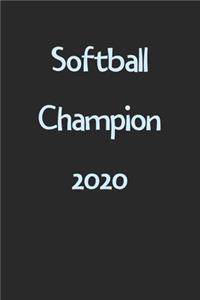 Softball Champion 2020