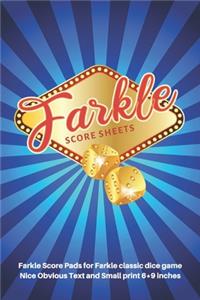 Farkle Score Sheets