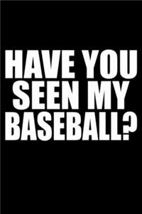 Have You Seen My Baseball Notebook