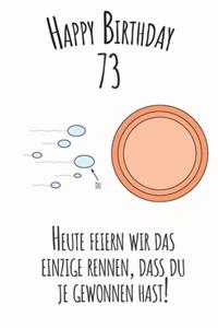 Happy Birthday 73 Heute feiern wir das einzige Rennen, dass du je gewonnen hast