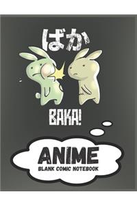 Anime Blank Comic Notebook
